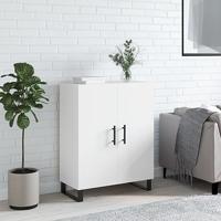 Dressoir 69,5x34x90 cm bewerkt hout wit - thumbnail