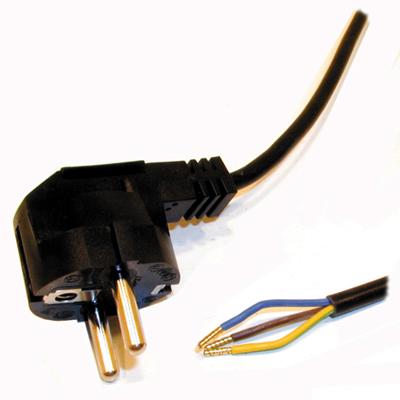 Aansluitsnoer RA 5 M 3 x 0.75mm² zwart