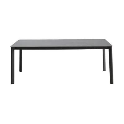 Kave Home Anafi tuintafel 180x90 cm Grafiet