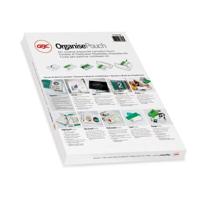 GBC Organise lamineerhoes ft A4, 150 micron (2 x 75 micron), geperforeerd, pak van 25 stuks - thumbnail