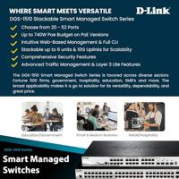 D-Link SmartPro DGS-1510-28X 28-poorts Gigabit smart managed switch - thumbnail