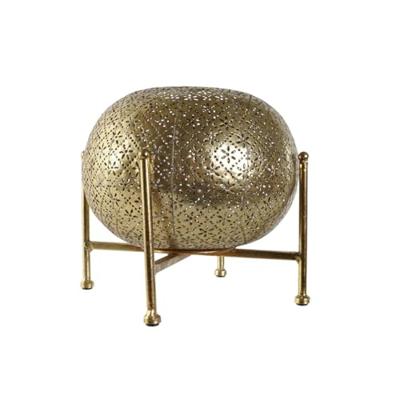 Kaarshouder Home ESPRIT Gouden Metaal Kristal 24 x 24 x 20 cm Kaarshouder Home ESPRIT Gouden Metaal Kristal 24 x 24 x 20 cm