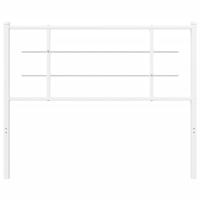 Hoofdbord 107 cm metaal wit - thumbnail