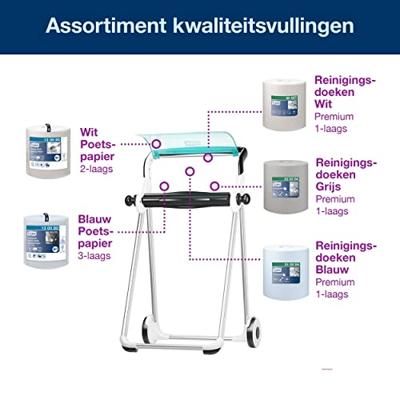 Tork 652000 houder handdoeken & toiletpapier Dispenser voor papieren handdoeken (rol) Turkoois, Wit Tork 652000 houder handdoeken & toiletpapier Dispenser voor papieren handdoeken (rol) Turkoois, Wit