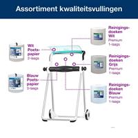 Tork vloerstandaard kunstof wit/turquoise 652000 - thumbnail