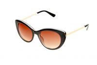 Kost zonnebril dames vlinder zwart/wit/bruin - thumbnail