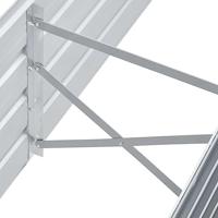 Plantenbak verhoogd 160x40x45 cm gegalvaniseerd staal grijs - thumbnail