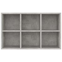 Boekenkast/dressoir 66x30x97,8 cm spaanplaat betongrijs - thumbnail