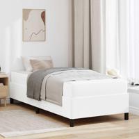 Bedframe met matras met matras Wit 80 x 200 cm Kunstleer - thumbnail