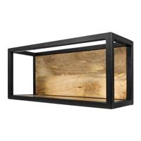 HSM Collection wandbox Levels - naturel/zwart - 55x18x25 cm - thumbnail