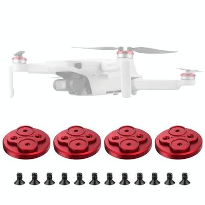 4 PCS Sunnylife Motor Metal Protection Cover voor DJI Mini 2 (Rood)