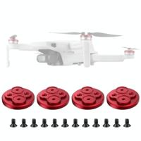 4 PCS Sunnylife Motor Metal Protection Cover voor DJI Mini 2 (Rood) - thumbnail