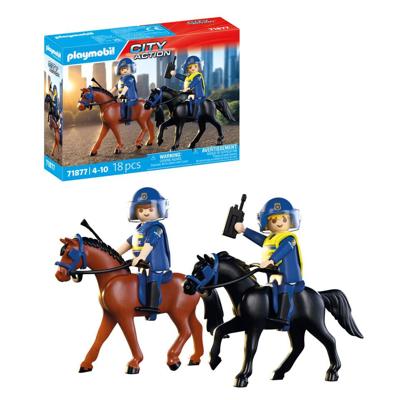 PLAYMOBIL City Action politie te paard 71877