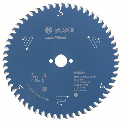 Bosch Accessories Expert for Wood 2608644046 Cirkelzaagblad 190 x 20 x 1.6 mm Aantal tanden: 56 1 stuk(s) Bosch Accessories Expert for Wood 2608644046 Cirkelzaagblad 190 x 20 x 1.6 mm Aantal tanden: 56 1 stuk(s)