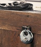 Masterlock 70mm diam. stainless steel body - hardened steel shrouded shackle, 9mm - 40EURD - thumbnail