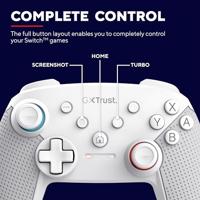 Trust GXT 1246W MUTA Bluetooth Gamepad Wit - thumbnail
