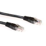 ACT IB2901 U/UTP CAT6A Patchkabel | Snagless | RJ45 Connectoren | Zwart | 1 meter