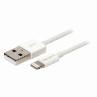 Nedis Lightning Kabel | Apple Lightning 8- Pins naar USB-A Male | 2 m | Wit | 1 stuks - CCGB39300WT20 CCGB39300WT20 - thumbnail