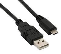 Digitus AK-300110-018-S USB-kabel USB 2.0 USB-A stekker, USB-micro-B stekker 1.80 m Zwart - thumbnail