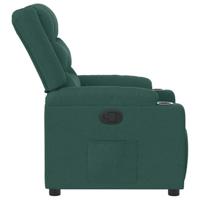 Fauteuil verstelbaar stof donkergroen - thumbnail