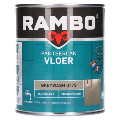 Rambo Pantserlak Vloer Transparant Zijdeglans - 750 ml Greywash