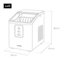 HKoeNIG ijsmachine - KUB12 - Tot 12 kg ijsblokjes per dag - Productietijd: 6 tot 13 minuten - 120W - Zwart - thumbnail