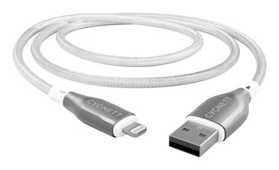 Cygnett Gepantserde Lightning naar USB-A Kabel - Wit 2m