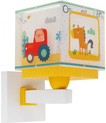 Dalber Kinderkamer wandlampMy Farm geel met wit - 63409