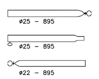 Campking Verandastang 22/25mm 170-250cm - thumbnail