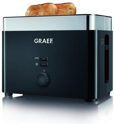 Graef TO 62 Broodrooster Met broodrekje Zwart