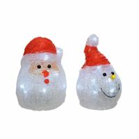 Decoratieve figuren Lumineo 491239 LED Binnenkant Santa Claus 10,5 x 10,5 x 15 cm - thumbnail
