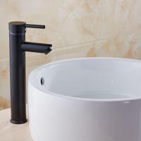 Hoge Wastafelkraan Boss & Wessing Nero 30 cm Messing Mat Zwart Aqua Splash - thumbnail