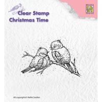 Nellie's Choice • christmas time clear stamps christmas birds - thumbnail