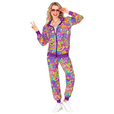 Neon Flower Power Trainingspak Paars
