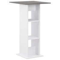 Bartafel 60x60x110 cm wit en antracietgrijs - thumbnail