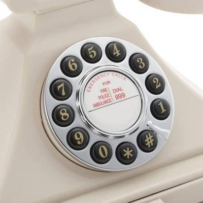 GPO GPOCARRPBIV Carrington Classic Desk Telephone Push Button Ivory