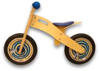 Simply for Kids Houten Loopfiets Blauw - thumbnail