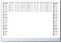 Sigel SI-HO366 Bureauonderlegger Protect A2 40 Vel + Kunststof Beschermrand + Kalender 2024/2025 Wit/Transparant - thumbnail