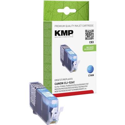 KMP Inktcartridge vervangt Canon CLI-526C Compatibel Cyaan C83 1515,0003 KMP Inktcartridge vervangt Canon CLI-526C Compatibel Cyaan C83 1515,0003