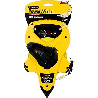 Stanley handgereedschap Landmeter Powerwinder | 30m - 12,7mm - 2-34-772