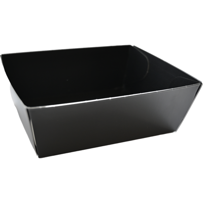 Tray | conisch | 115x90x54mm | Karton + PE | zwart | 420 stuks