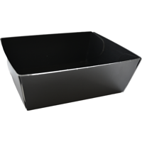 Tray | conisch | 115x90x54mm | Karton + PE | zwart | 420 stuks - thumbnail