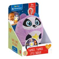 Clementoni baby twinkle twinkle kleine panda paars knuffel nachtlamp - thumbnail