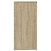 Dressoirs 2 st 79x38x80 cm bewerkt hout sonoma eikenkleurig - thumbnail