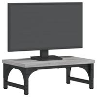 VidaXL Monitorstandaard 37x23x14 cm bewerkt hout grijs sonoma eiken - thumbnail