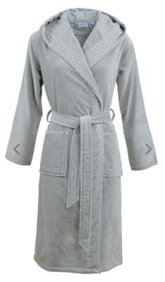 Carl Ross Badjas Carl Ross Velours Midi met capuchon artnr. 107310