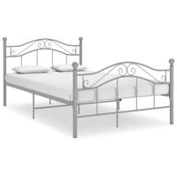 Bedframe metaal grijs 120x200 cm - thumbnail