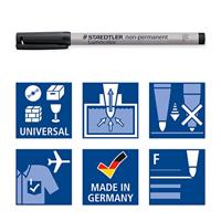 Staedtler Lumocolor 316, OHP-marker, non permanent, 0,6 mm, groen - thumbnail