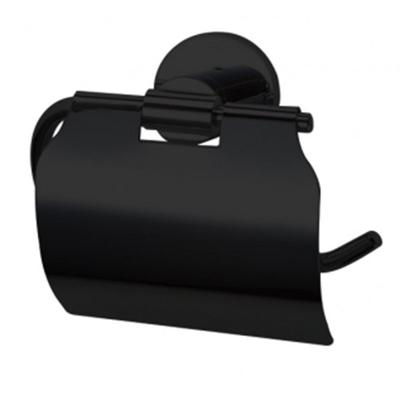 Toiletrolhouder Best Design Nero Zwart met klep Toiletrolhouder Best Design Nero Zwart met klep