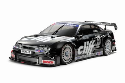 Tamiya 1:10 RC auto Elektro Racewagen Opel Calibra V6 Cliff Zwart Brushed 4WD Bouwpakket